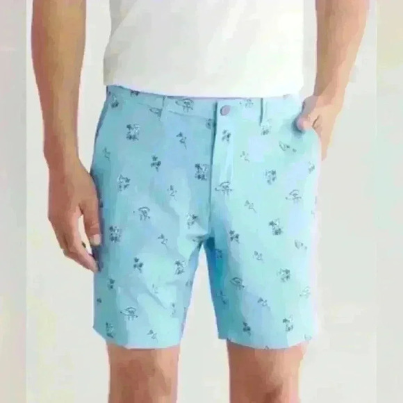 Original Penguin Bermuda Shorts Elastic Waistband Anti Slip Grip NWT Men Size 32 - Picture 1 of 13